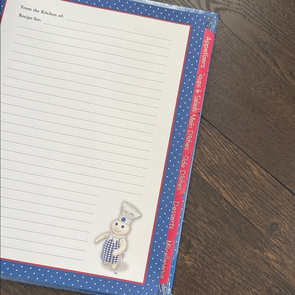 pillsbury deluxe recipe binder - new with tags -  Recipe Keeper - Picture 7 of 7